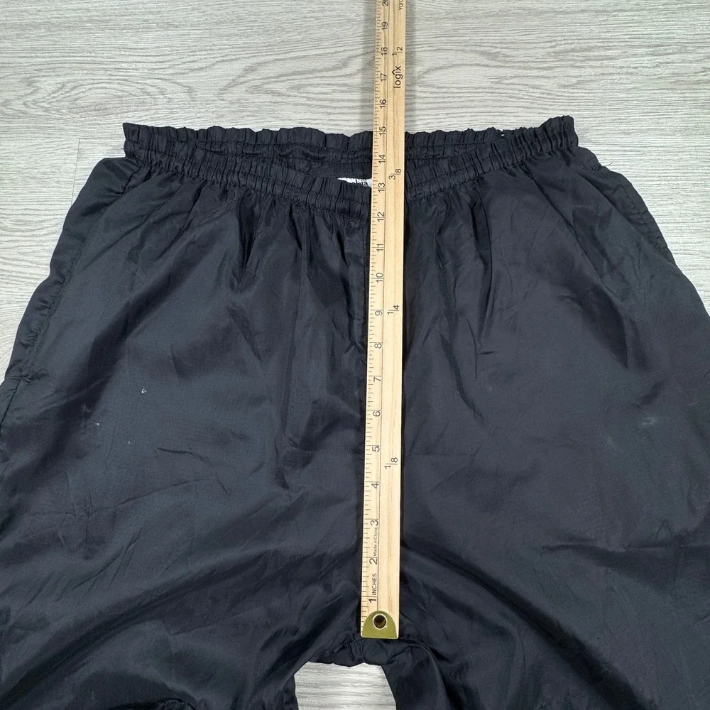 Columbia Mens‎ Nylon Packable Windbreaker Pants Black XL Elastic Waist Zip Cuffs